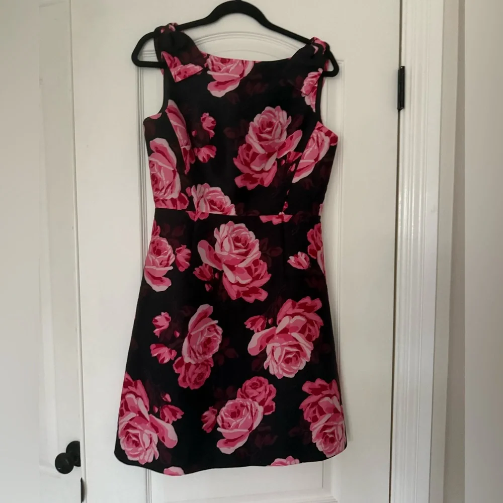 Kate Spade Rambling Roses Floral Lined A Line Dress Formal Wedding Party $348